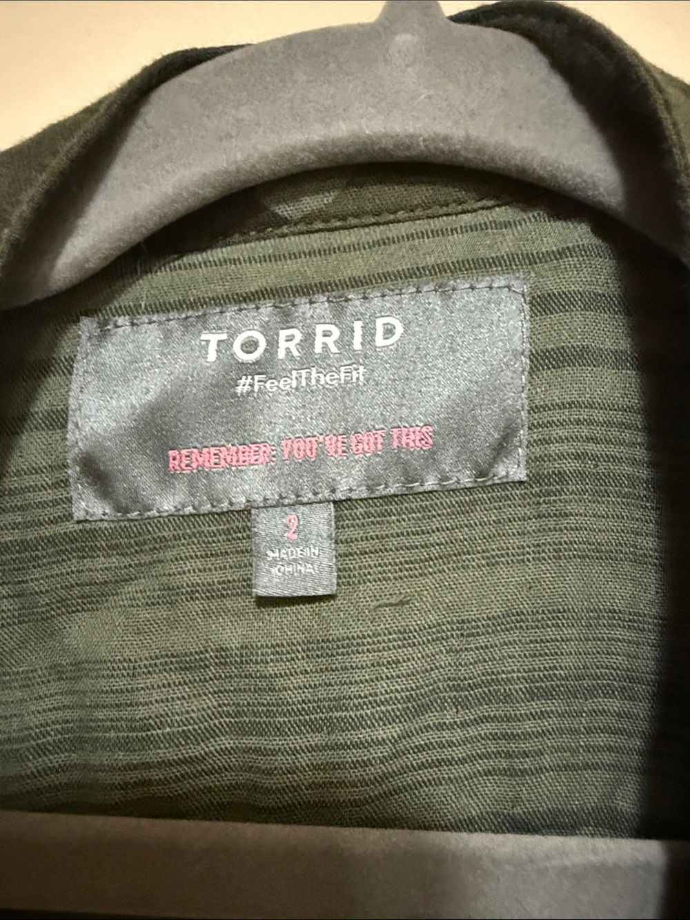 torrid Green Camo Drawstring Utility Jacket - Picture 2 of 4